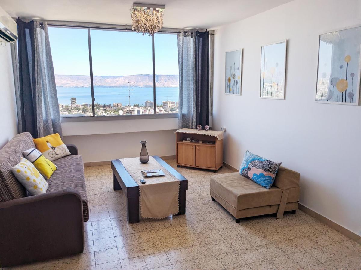 1Bdrm Apt With Panoramic View Of Sea And Mountains Tiberias Kültér fotó