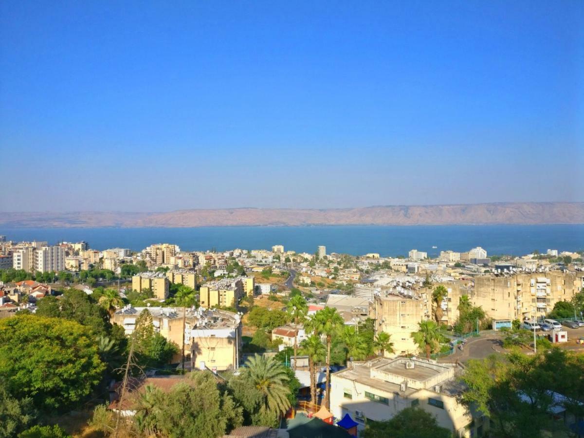 1Bdrm Apt With Panoramic View Of Sea And Mountains Tiberias Kültér fotó